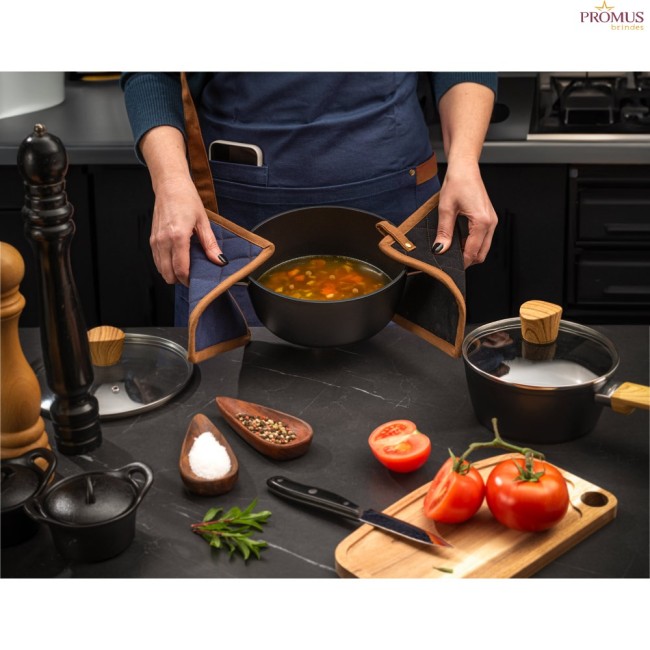 Pegador de Cozinha em Algodão Canvas 275 g/m² Personalizado H940370