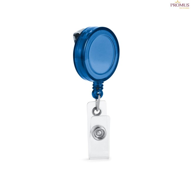 Porta-Crachá Retrátil com Clipe Metálico Personalizado H530569