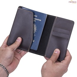 Porta passaporte Bidins em couro sintético Personalizado - H3213