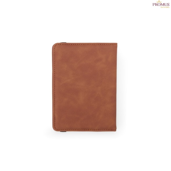 Porta passaporte em couro sintético Personalizado - H3504