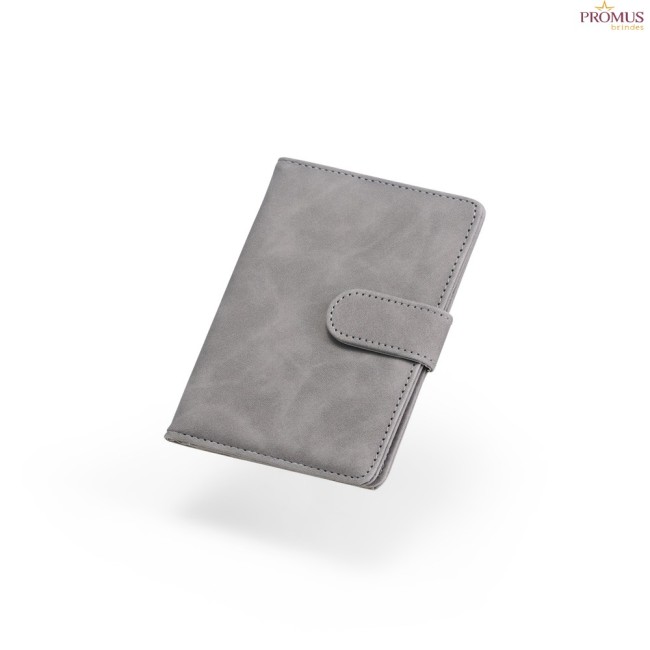 Porta passaporte em couro sintético Personalizado - H3505