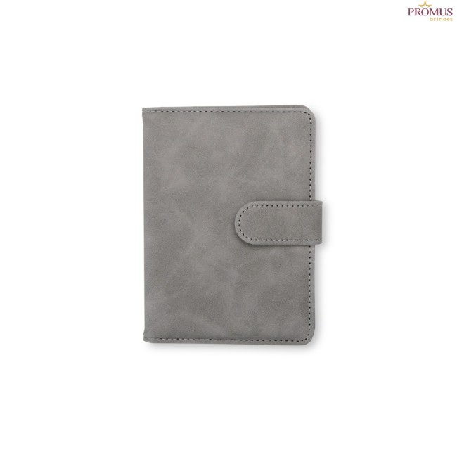 Porta passaporte em couro sintético Personalizado - H3505