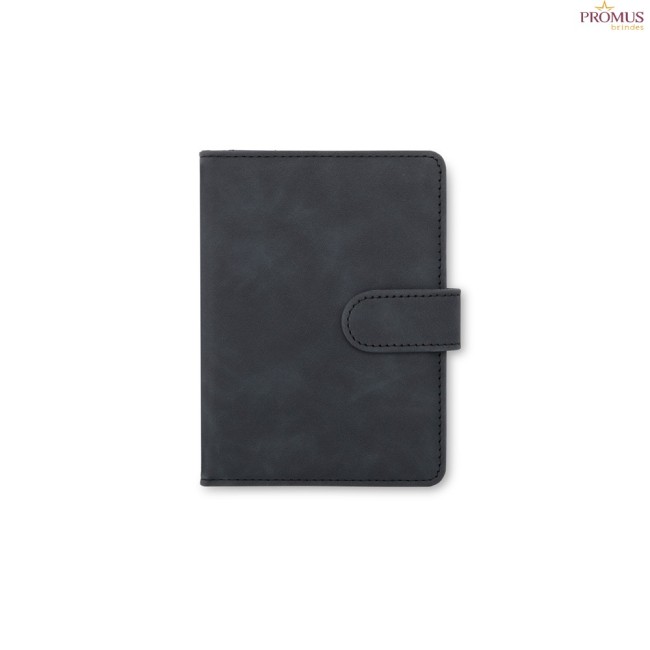 Porta passaporte em couro sintético Personalizado - H3505