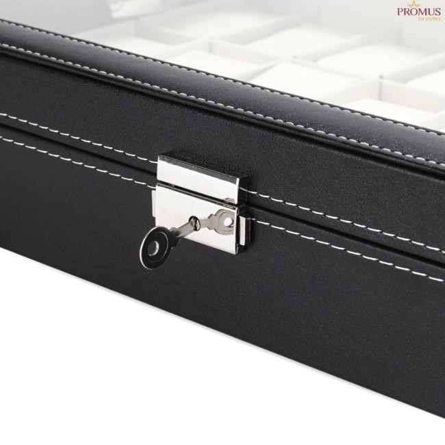 Porta-Relógios Com 24 Divisórias Personalizado - H3768