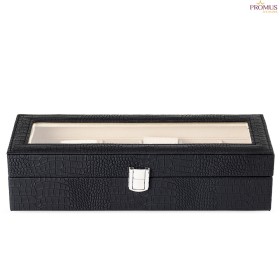 Porta-Relógios com 6 Divisórias Personalizado - H3402