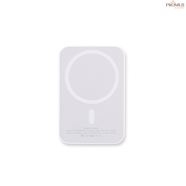 Power Bank 10.000mAh Carregamento via Indução Personalizado - H3652