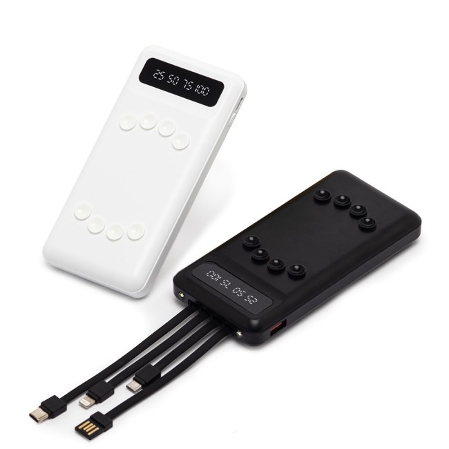 Power Bank 10.000mAh com Lanterna e Multisaídas Personalizado H3094