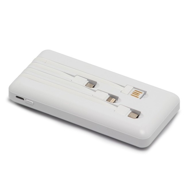 Power Bank 10.000mAh com Lanterna e Multisaídas Personalizado - H3094