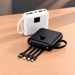 Power Bank 10.000mAh com Lanterna e Multissaídas Personalizado - H3926
