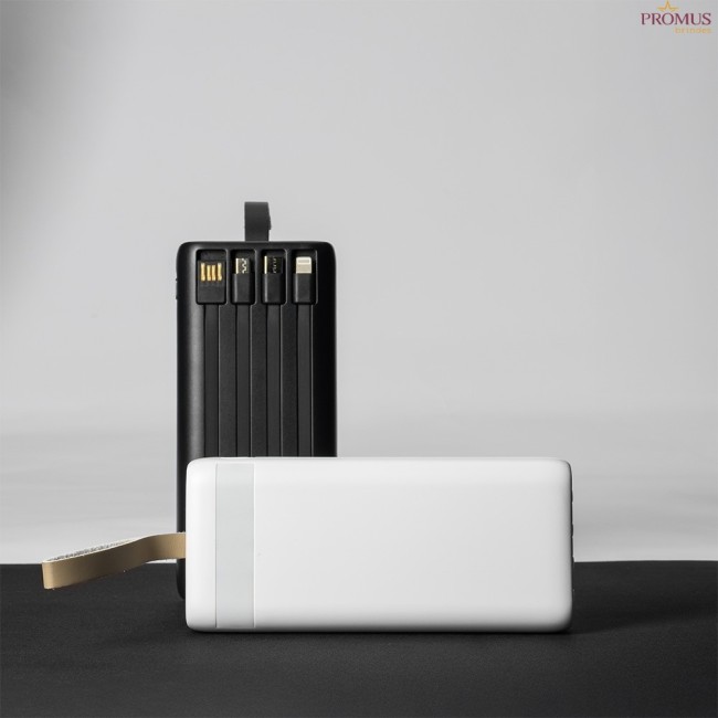 Power Bank 20.000mah com lanterna e Multisaídas Personalizado - H3279