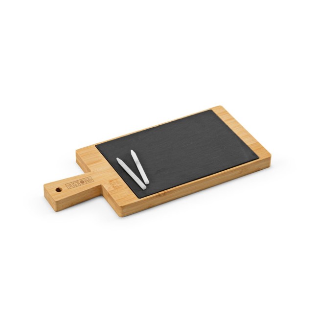 Quadro com Ardósia em Bambu e 2 Gizes Inclusos Personalizado H940342
