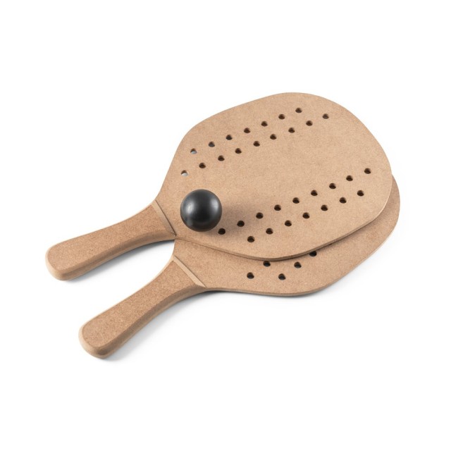 Raquete de praia em MDF com bola inclusa para Brindes Personalizados H980144