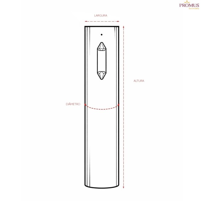 Saca Rolhas Recarregável Personalizado - H3629