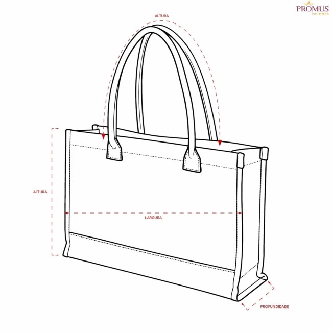 Sacola de Lona Personalizada - H3935