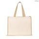Sacola Ecobag em Canvas e Juta Laminada Natural Personalizada H920538