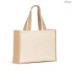 Sacola Ecobag em Canvas e Juta Laminada Natural Personalizada H920538