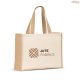 Sacola Ecobag em Canvas e Juta Laminada Natural Personalizada H920538