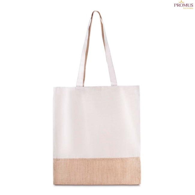Sacola em algodão e Juta 220g/m² Personalizada H3197