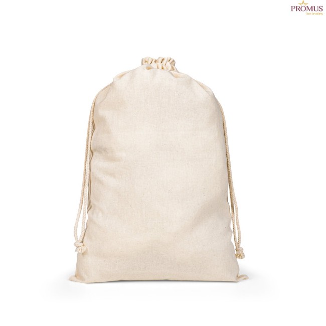 Sacola Grande em Algodão com Fecho por Cordão Personalizada H920587