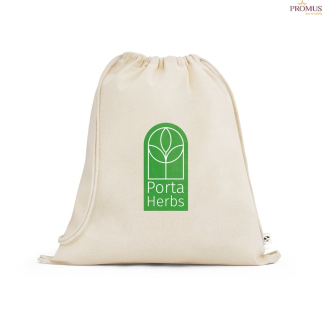 Sacola tipo Mochila 100% Algodão Personalizada H920527