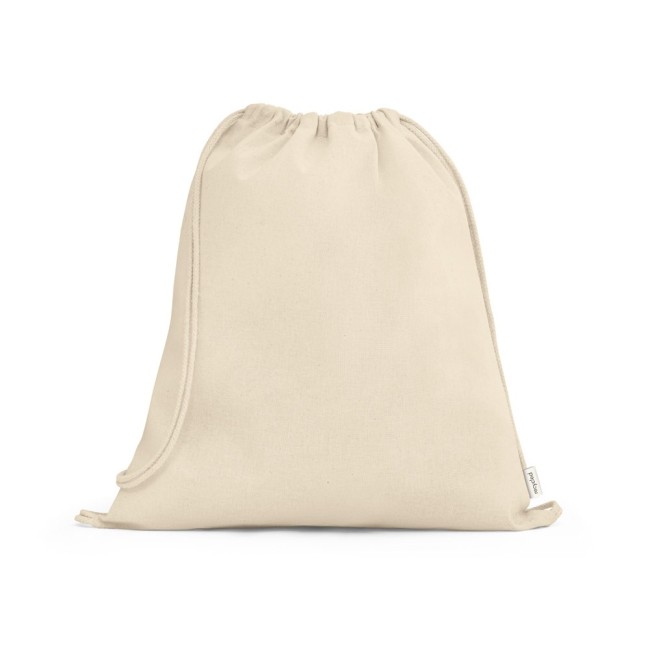 Sacola Tipo Mochila em 100% Algodão reciclado Personalizada H920374