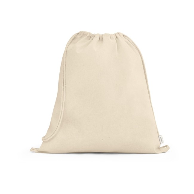 Sacola Tipo Mochila em 100% Algodão reciclado Personalizada H920374