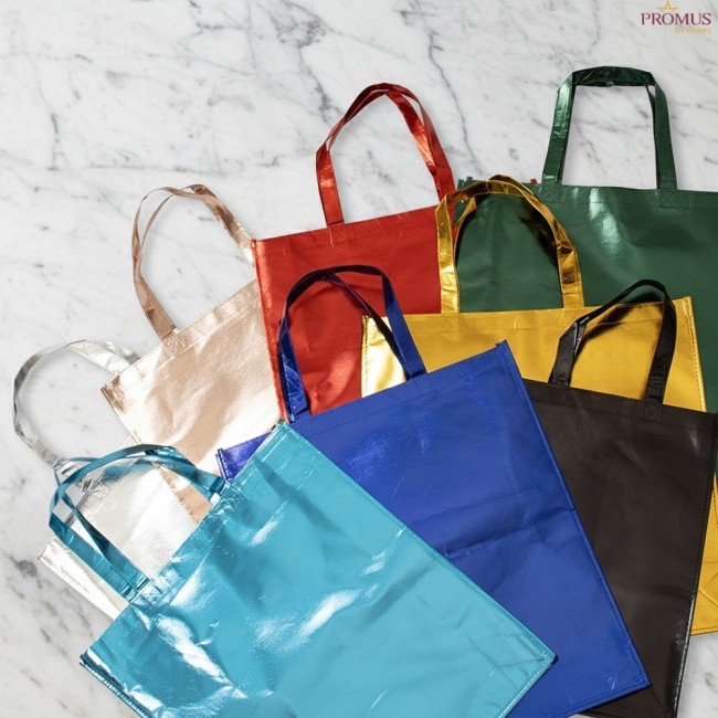 Sacola TNT Metalizada Personalizada - H3694