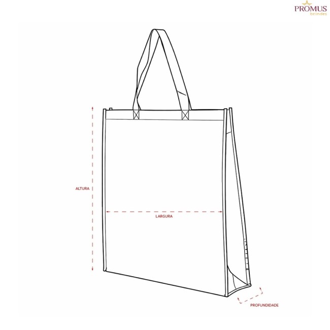 Sacola TNT Metalizada Personalizada - H3694