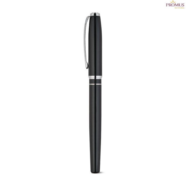 Set Premium de Canetas Esferográfica e Roller em Cobre e Inox Personalizado H910992