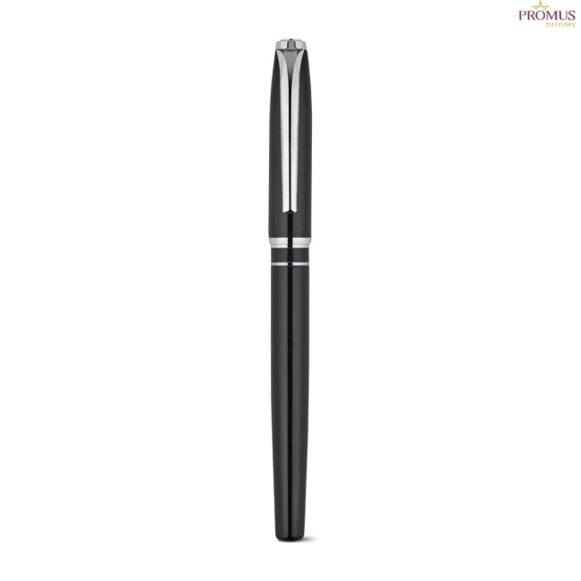 Set Premium de Canetas Esferográfica e Roller em Cobre e Inox Personalizado H910992
