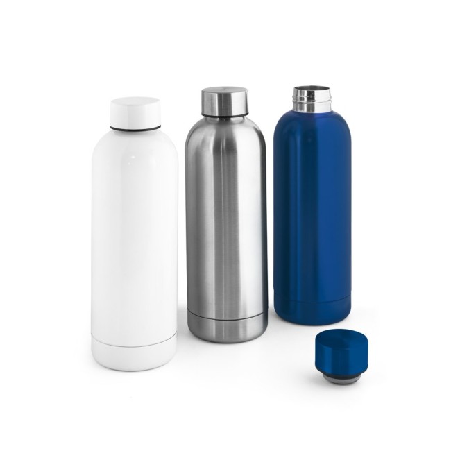 Squeeze em Aço Inox com Acabamento em Mate Metálico 550mL Personalizado H940288