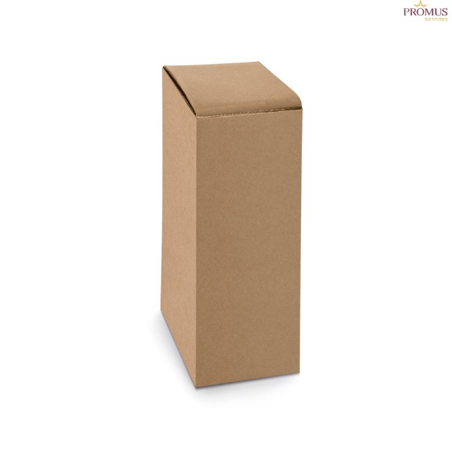 Squeeze em Vidro Fosco 520 mL com Tampa em Bambu Personalizado H940397