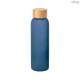 Squeeze em Vidro Fosco 520 mL com Tampa em Bambu Personalizado H940397