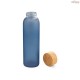 Squeeze em Vidro Fosco 520 mL com Tampa em Bambu Personalizado H940397