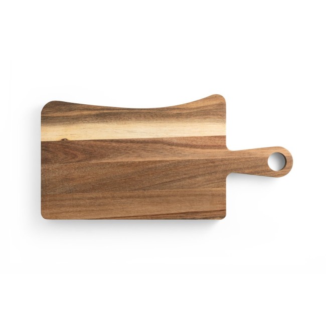 Tábua de Queijos em Madeira de Acácia com 2 Utensílios em Madeira de Acácia e Aço Inox Personalizada H540293