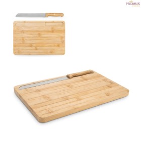 Tábua para Cortar Pão em Bambu com Faca Inclusa Personalizada H940394