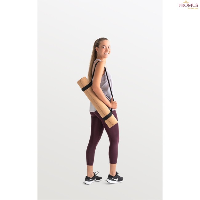 Tapete de Exercício para Yoga em Cortiça Natural e TPE Personalizado H980138