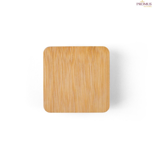 Vela Aromática 50 g em Copo de Vidro com Tampa de Bambu Personalizada H950096