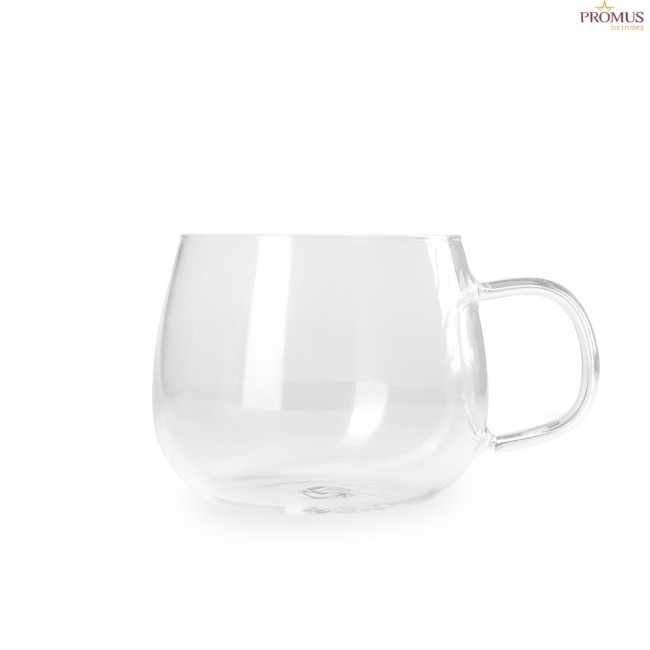 Xícara de Vidro 350ml Personalizada - H3782
