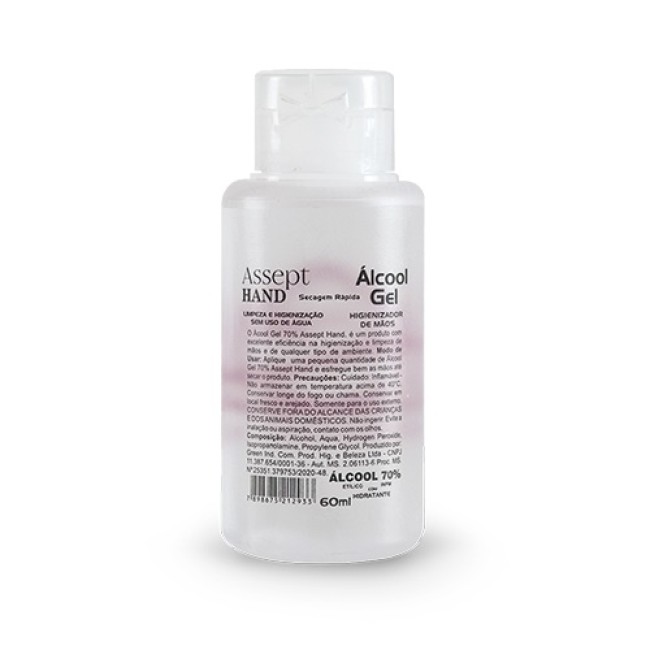 Álcool Gel 70% antisséptico 60ml H940892
