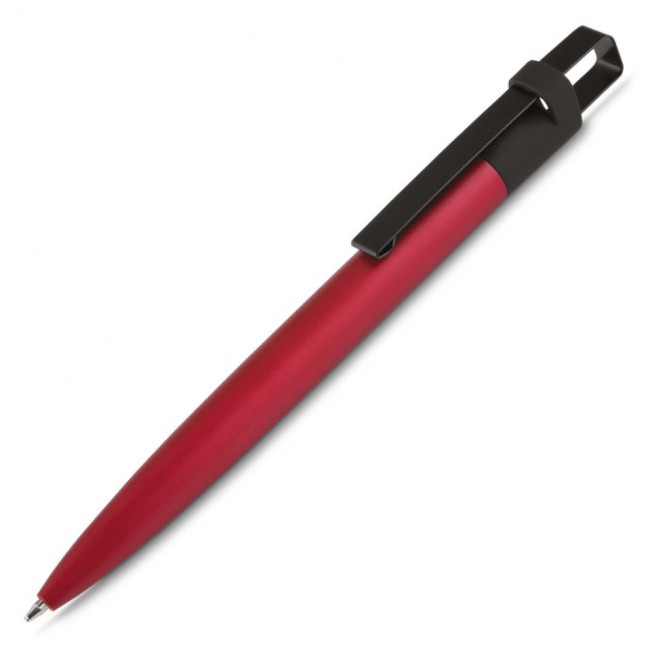 Caneta esferográfica de metal com corpo colorido fosco escrita em azul Personalizada para Brindes H1676