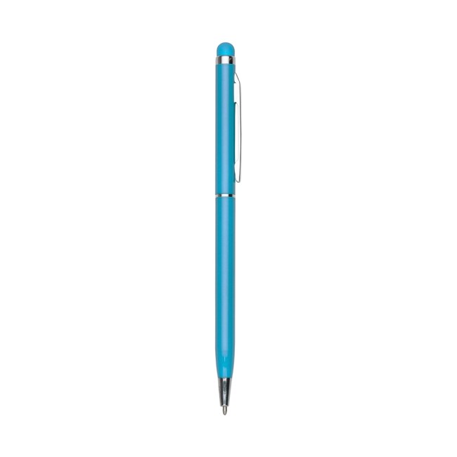 Caneta metal fina com ponteira touch Personalizada para Brindes H1658