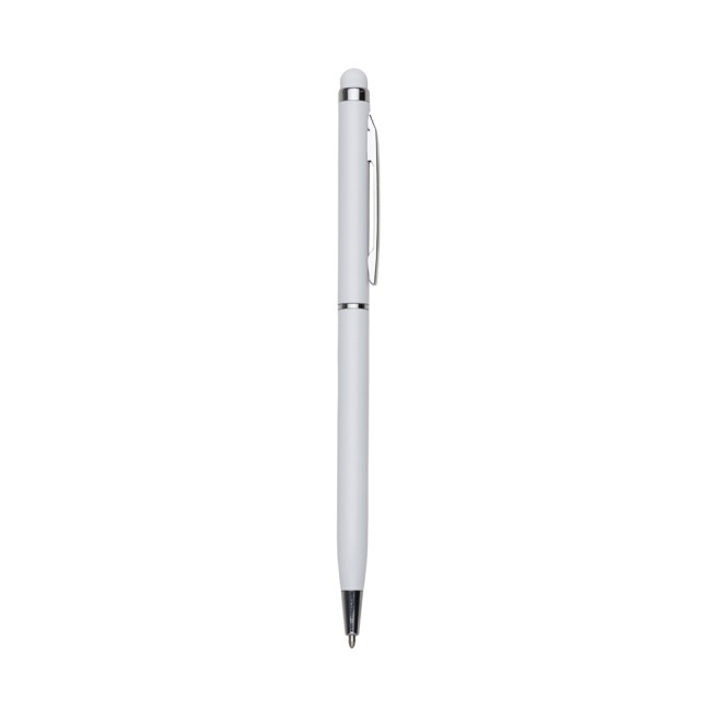 Caneta metal fina com ponteira touch Personalizada para Brindes H1658