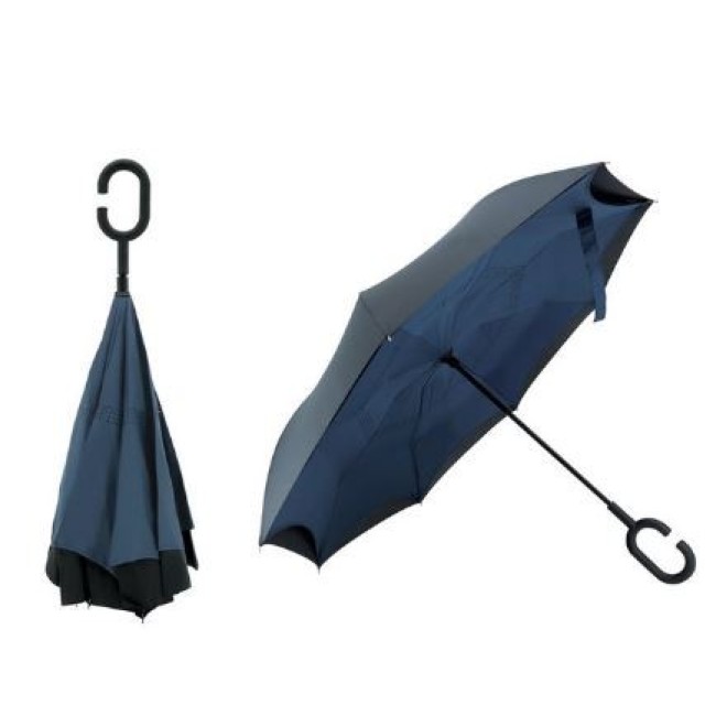 Guarda chuva invertido invertido com forro interno 8 gomos Personalizada para Brindes H1336