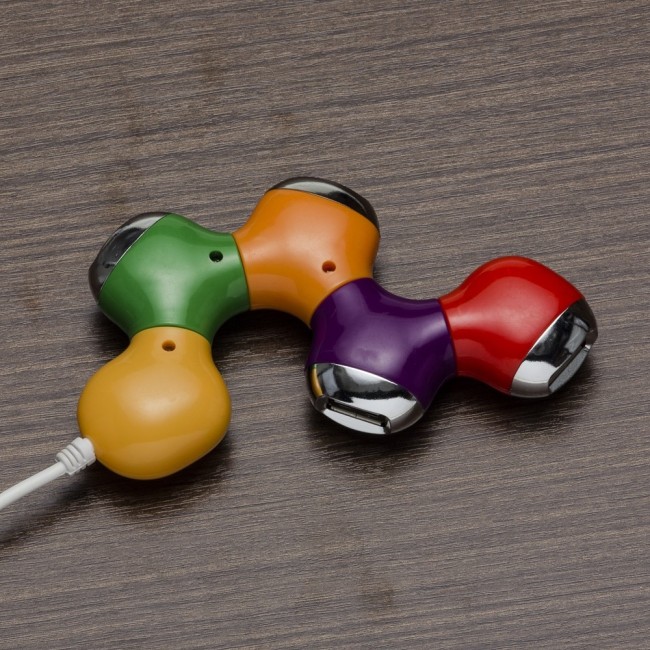Hub articulado com 4 entradas USB Personalizado para Brindes H226