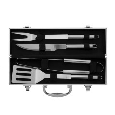 Kit churrasco 4 Peças em Inox Personalizado para Brindes H401