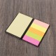 Bloco de anotações couro sintético com post-it Personalizado para Brindes H1468