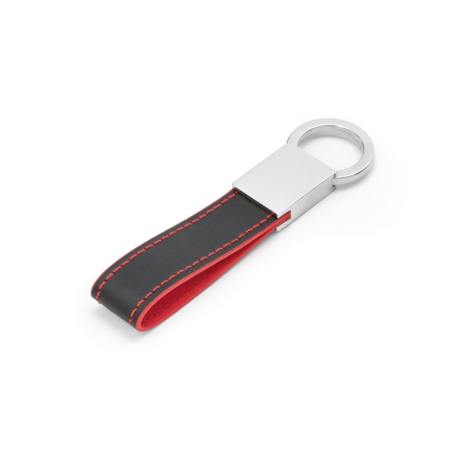 Chaveiro em Couro Sintético e Metal com Logotipo H930370