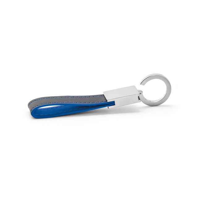 Chaveiro em Couro Sintético e Metal com Logotipo H930370