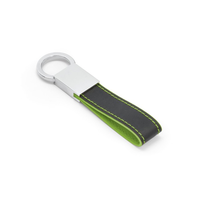 Chaveiro em Couro Sintético e Metal com Logotipo H930370